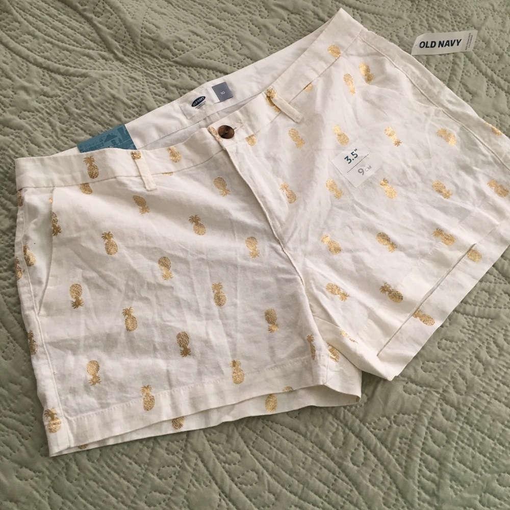 Gold Pineapple Shorts